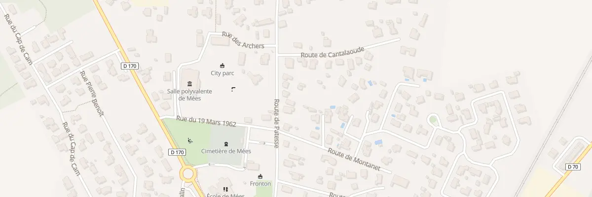 Plan du 310 Rte de Patesse à Mées