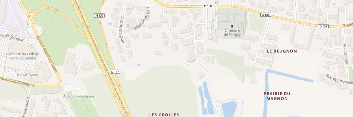 Plan du 111S Gr Grande Rue à Périgny