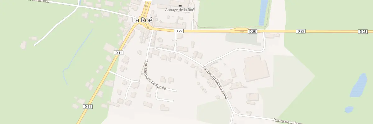 Plan du 12 Fg Sainte-anne à La Roë