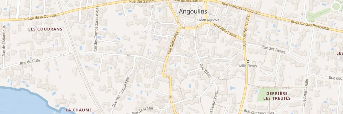 Plan du 11 Rue Gambetta à Angoulins