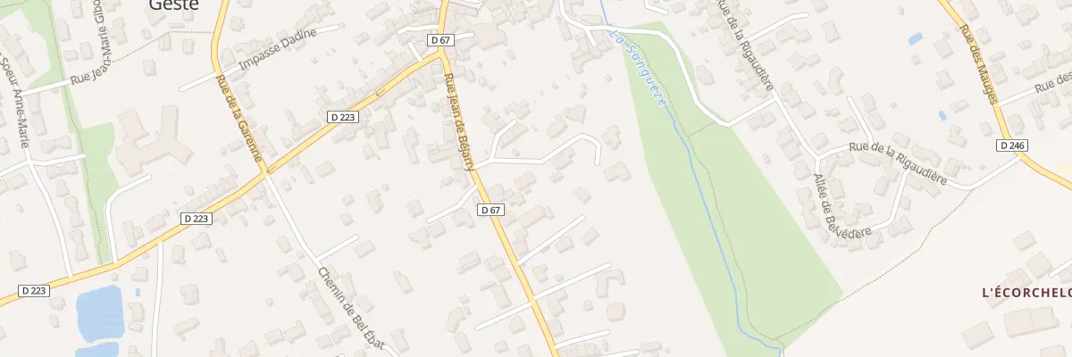 Plan du 1 All de la Grange (Geste) à Beaupréau-en-Mauges