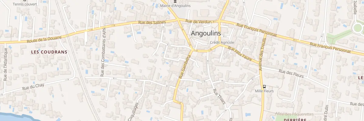 Plan du 6 Rue Gambetta à Angoulins