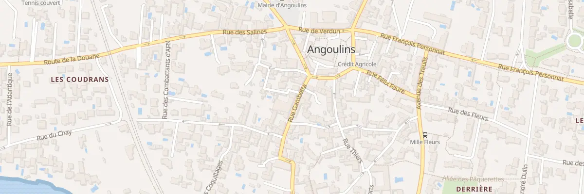 Plan du 8 Rue Gambetta à Angoulins