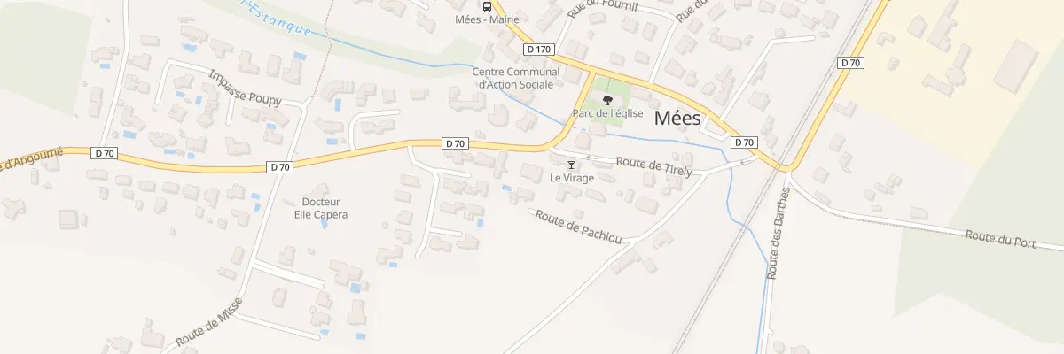 Plan du 85 Rte d’Angoumé à Mées