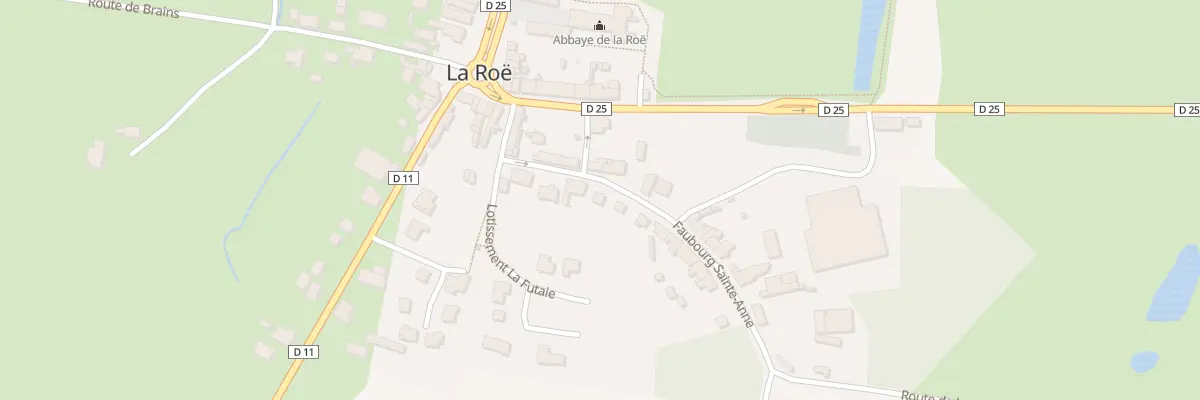 Plan du 10 Fg Sainte-anne à La Roë