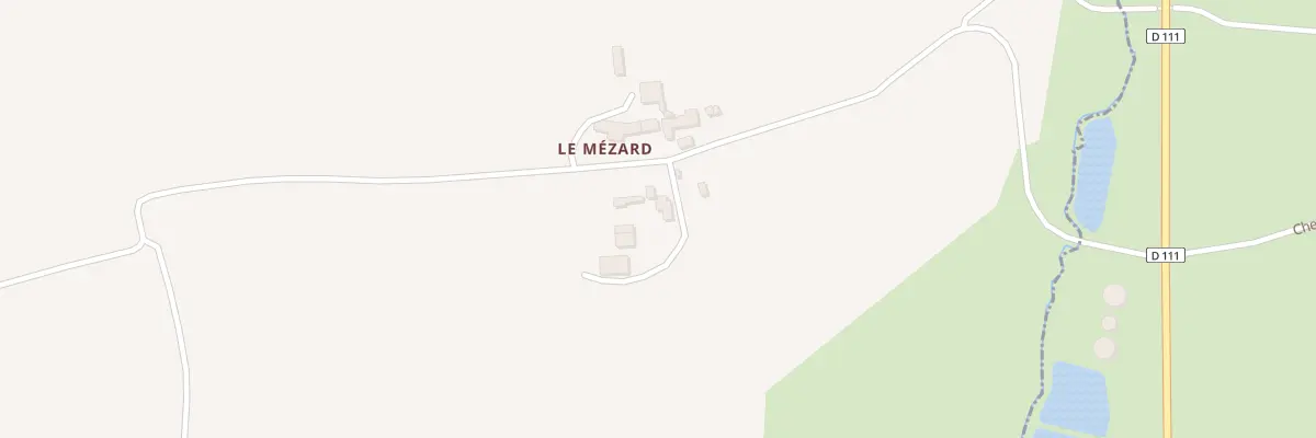 Plan du 5113 Le Mezard à Erbrée