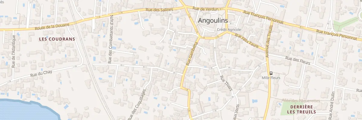 Plan du 1600 Rue Gambetta à Angoulins