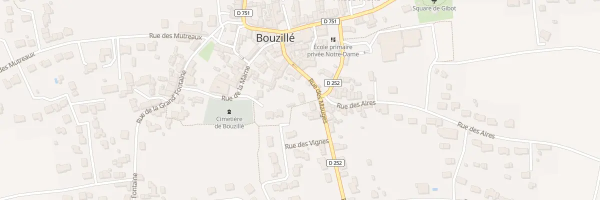 Plan du 22 Rue des Mauges (Bouzille) à Orée d’Anjou