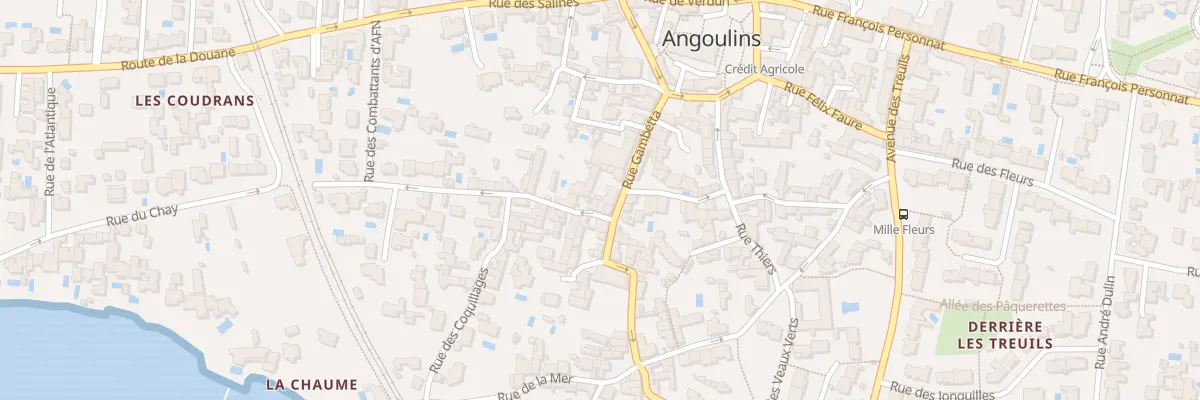 Plan du 14 Rue Gambetta à Angoulins
