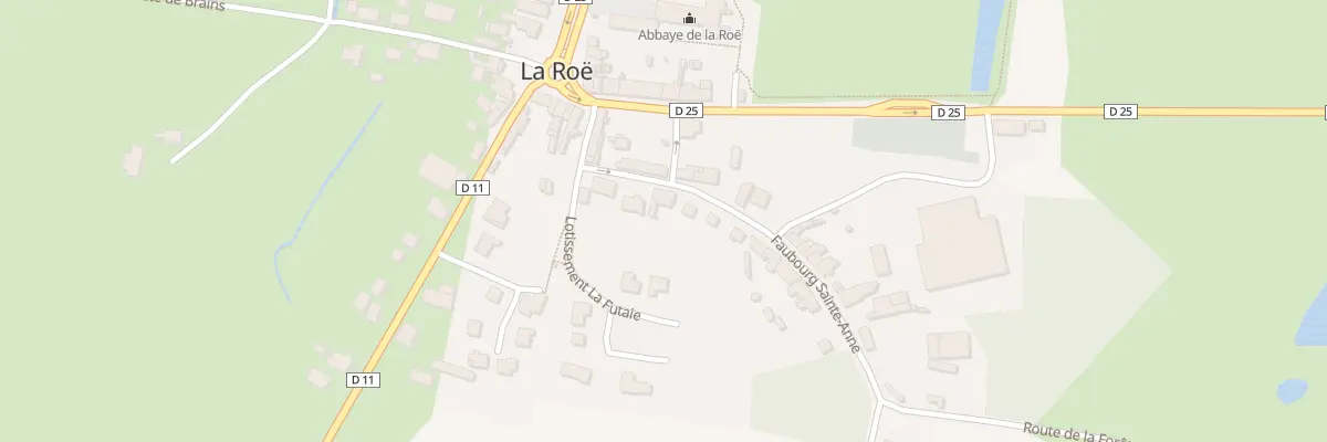 Plan du 8 Fg Sainte-anne à La Roë