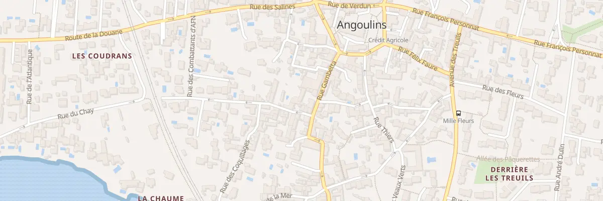 Plan du 16 Rue Gambetta à Angoulins