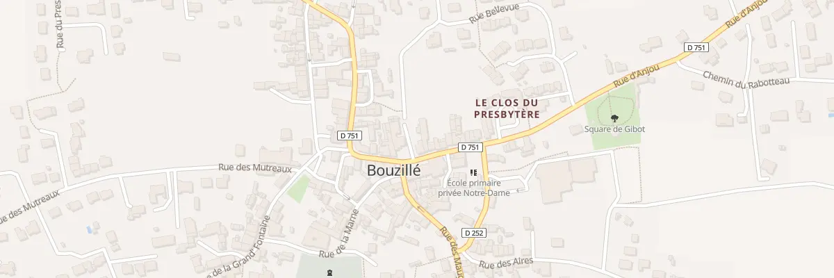 Plan du 36 Rue d’Anjou (Bouzille) à Orée d’Anjou