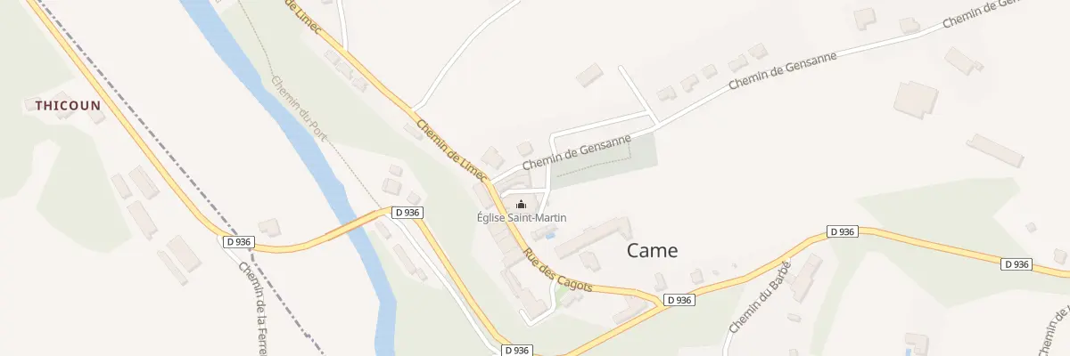 Plan du 210 Rue des Cagots à Came