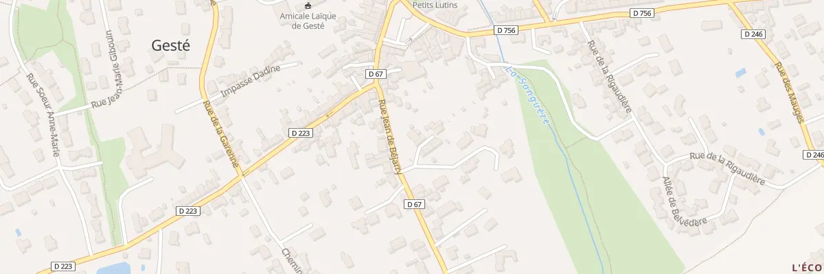 Plan du 27 Rue Jean de Bejarry (Geste) à Beaupréau-en-Mauges