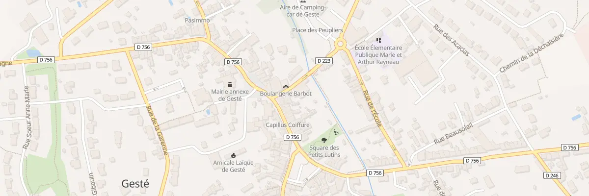 Plan du 6 Rue du Souvenir (Geste) à Beaupréau-en-Mauges