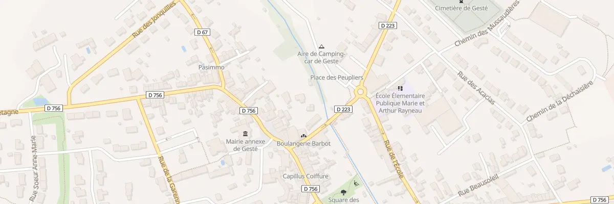 Plan du 11 Rue du Souvenir (Geste) à Beaupréau-en-Mauges