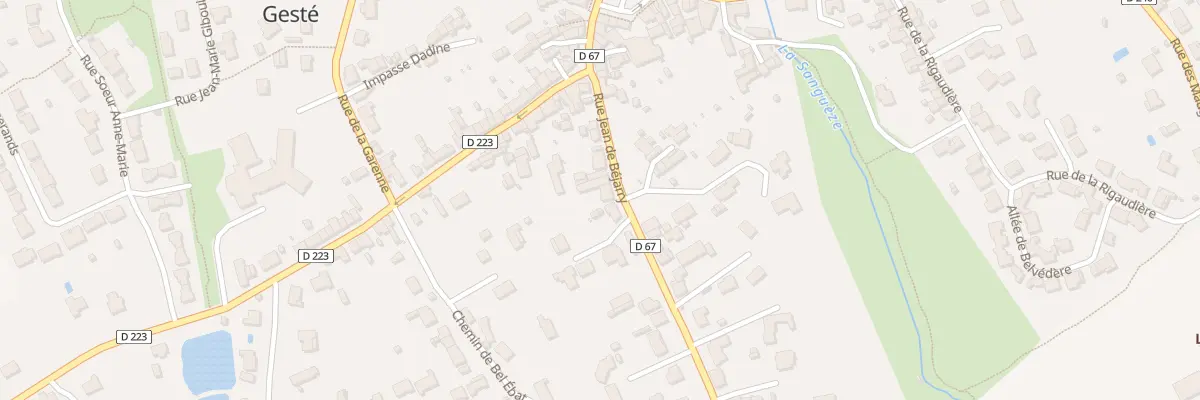Plan du 48 Rue Jean de Bejarry (Geste) à Beaupréau-en-Mauges