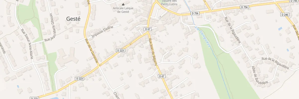 Plan du 40 Rue Jean de Bejarry (Geste) à Beaupréau-en-Mauges