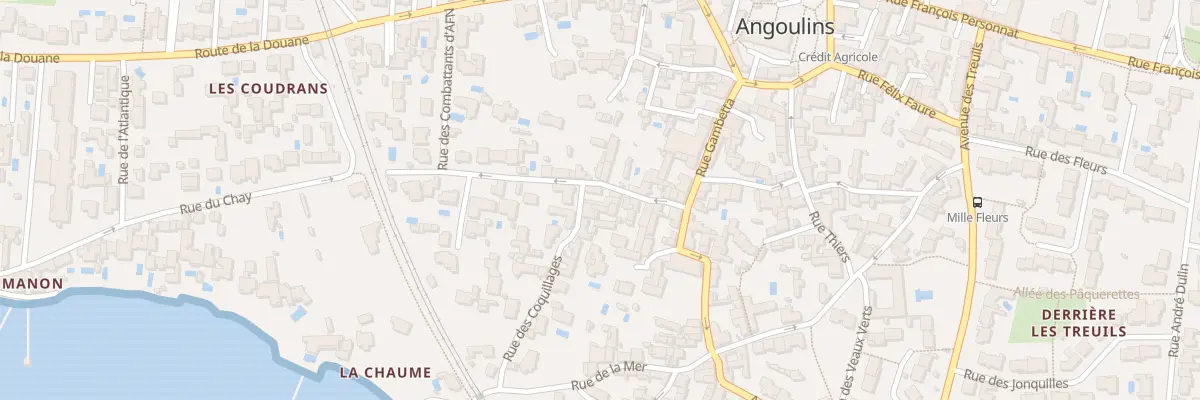 Plan du 1 Rue des Coquillages à Angoulins