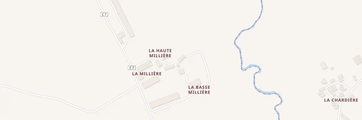 Plan du 2 La Basse Millière à Mesnard-la-Barotière