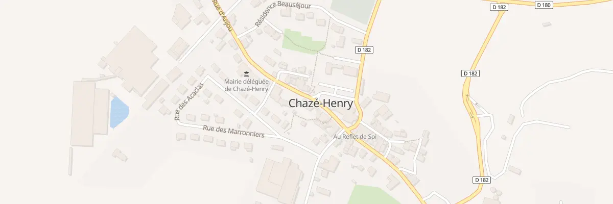 Plan du 11 Rue d’Anjou (Chaze-Henry) à Ombrée d’Anjou