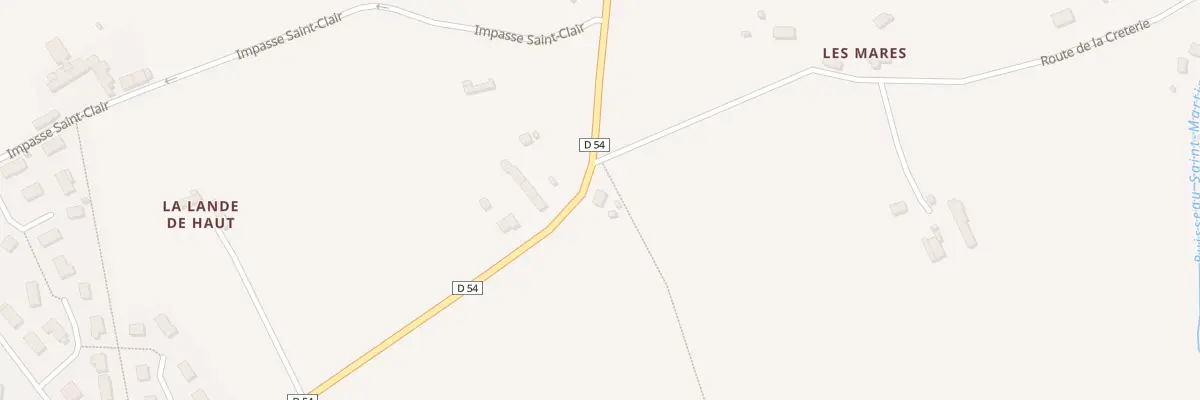 Plan du 1783 Rte de la Lande Marvast à La Meauffe