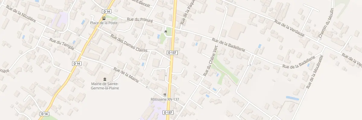Plan du 44 Rue nationale à Sainte-Gemme-la-Plaine