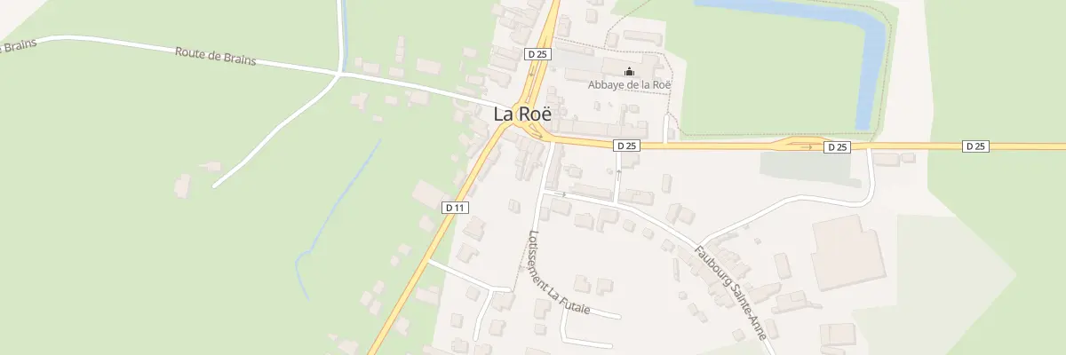Plan du 2 Fg Sainte-anne à La Roë