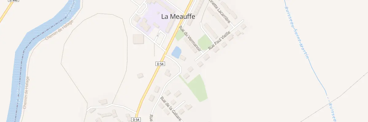 Plan du 1 Rue du Deversoir à La Meauffe