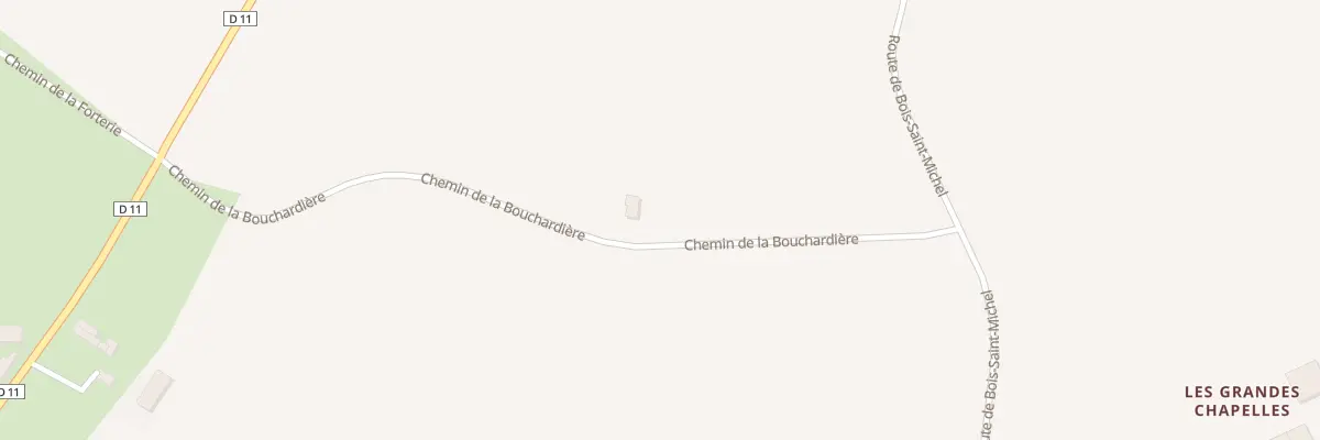 Plan du 397 Che de la Bouchardière à La Roë
