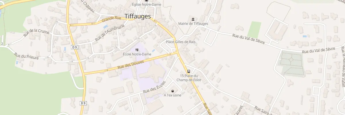 Plan du 5 Pl du Champ de Foire à Tiffauges
