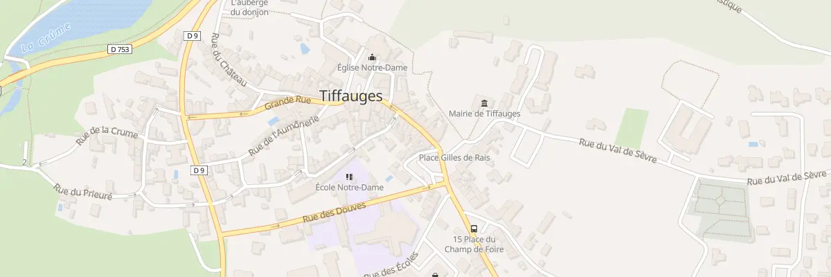 Plan du 42 Grande rue à Tiffauges