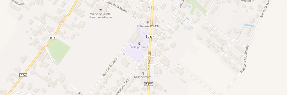 Plan du 41 Rue nationale à Sainte-Gemme-la-Plaine
