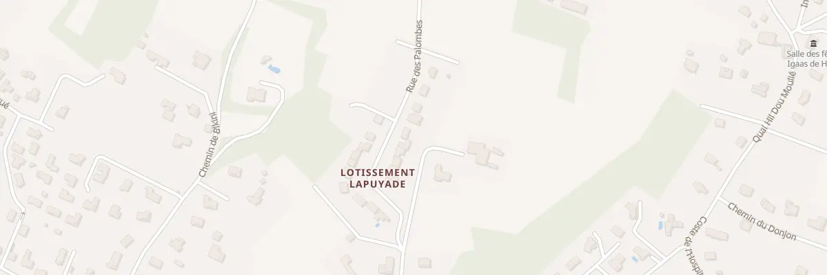 Plan du 170 Rue des Palombes à Peyrehorade
