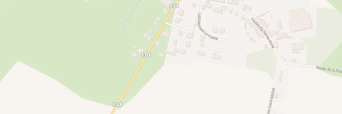 Plan du 11 Rue Sainte-marie des Bois à La Roë
