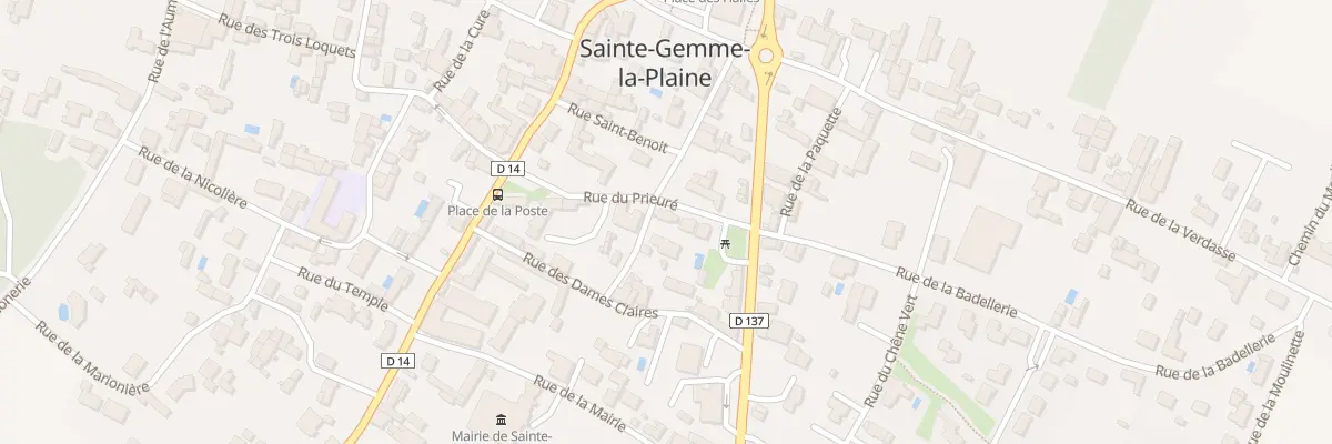 Plan du 1 Rue du prieuré à Sainte-Gemme-la-Plaine