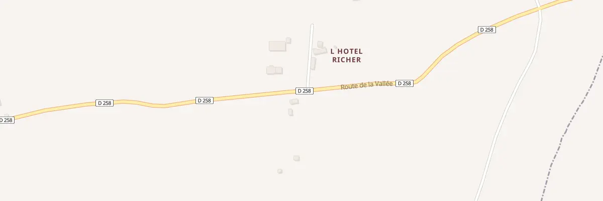 Plan du 2 Rte de la Vallée à Montabot