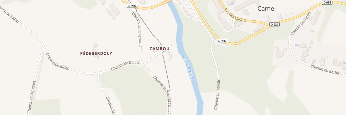 Plan du 80 Che de Cambot à Came