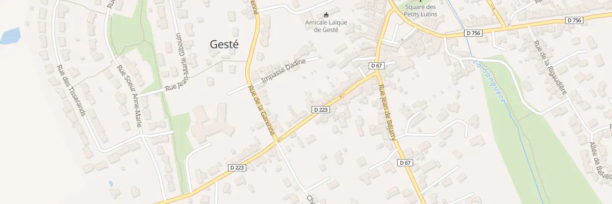 Plan du 28 Rue de Vendee (Geste) à Beaupréau-en-Mauges