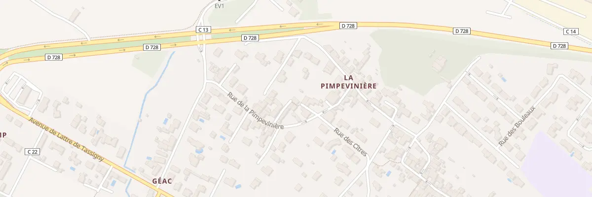 Plan du 8 Rue de la Pimpevinière à Marennes-Hiers-Brouage
