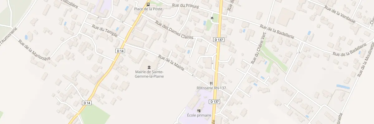Plan du 6 Rue de la mairie à Sainte-Gemme-la-Plaine