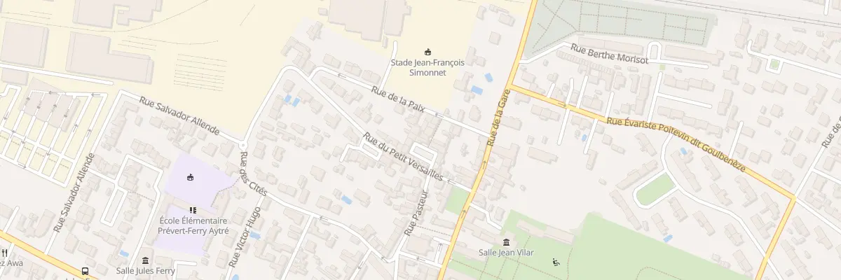 Plan du 9023 Rue du Petit Versailles à Aytré
