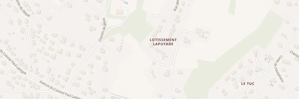 Plan du 97 Rue des Palombes à Peyrehorade