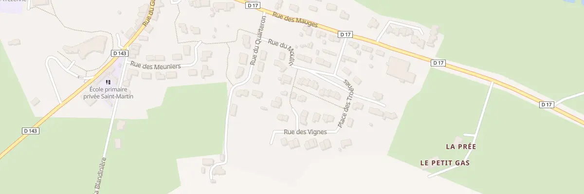 Plan du 14 Rue des Vignes (Le Fuilet) à Montrevault-sur-Èvre
