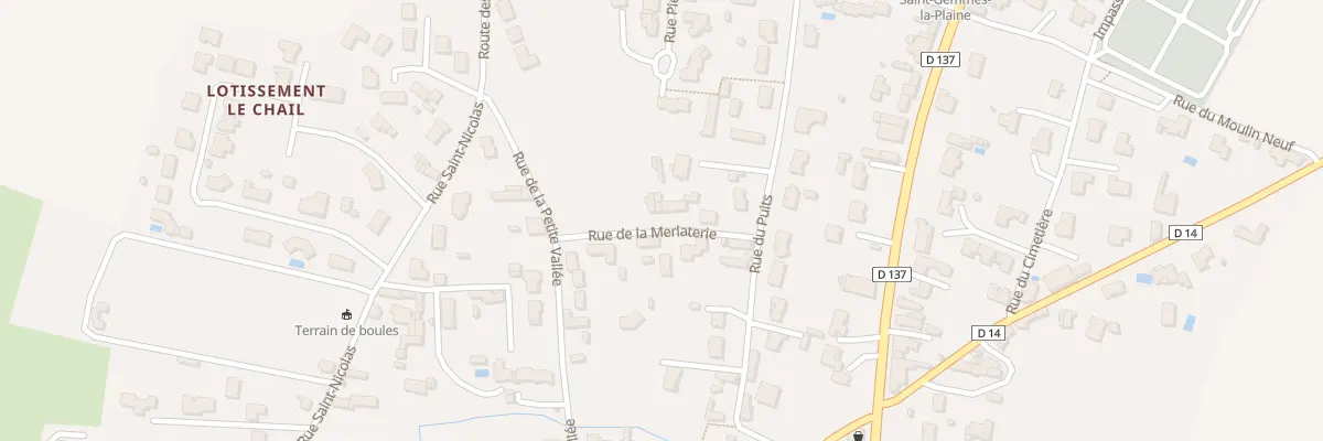 Plan du 1B Rue de la merlaterie à Sainte-Gemme-la-Plaine