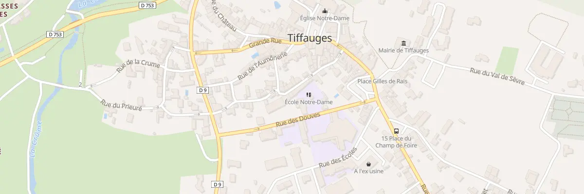Plan du 12 Rue des moines à Tiffauges