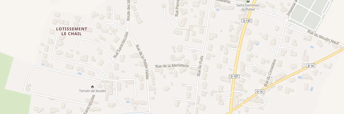 Plan du 1 Rue de la merlaterie à Sainte-Gemme-la-Plaine