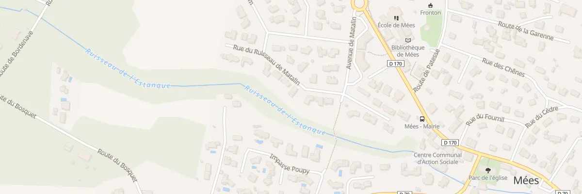 Plan du 67 Rue du Ruisseau de Matalin à Mées
