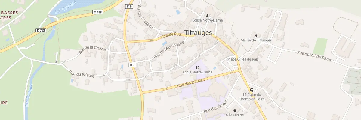 Plan du 1 Rue de l’horloge à Tiffauges