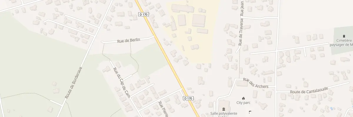 Plan du 287X Av Emile Despax à Mées